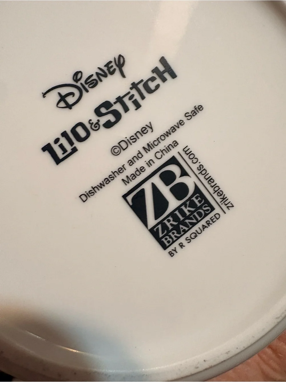 Disney Lilo & Stitch Cream and Black Ceramic Bowl